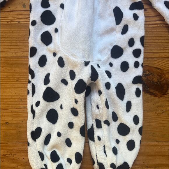 Disney 101 Dalmatians white black spotted dog red collar costume SIZE 12-18M - Picture 2 of 6
